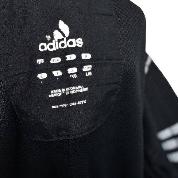 Adidas Y2K From 2010 Black 3-Stripes Track Pants Men’s L Zip Hem Retro OG - Picture 11 of 11